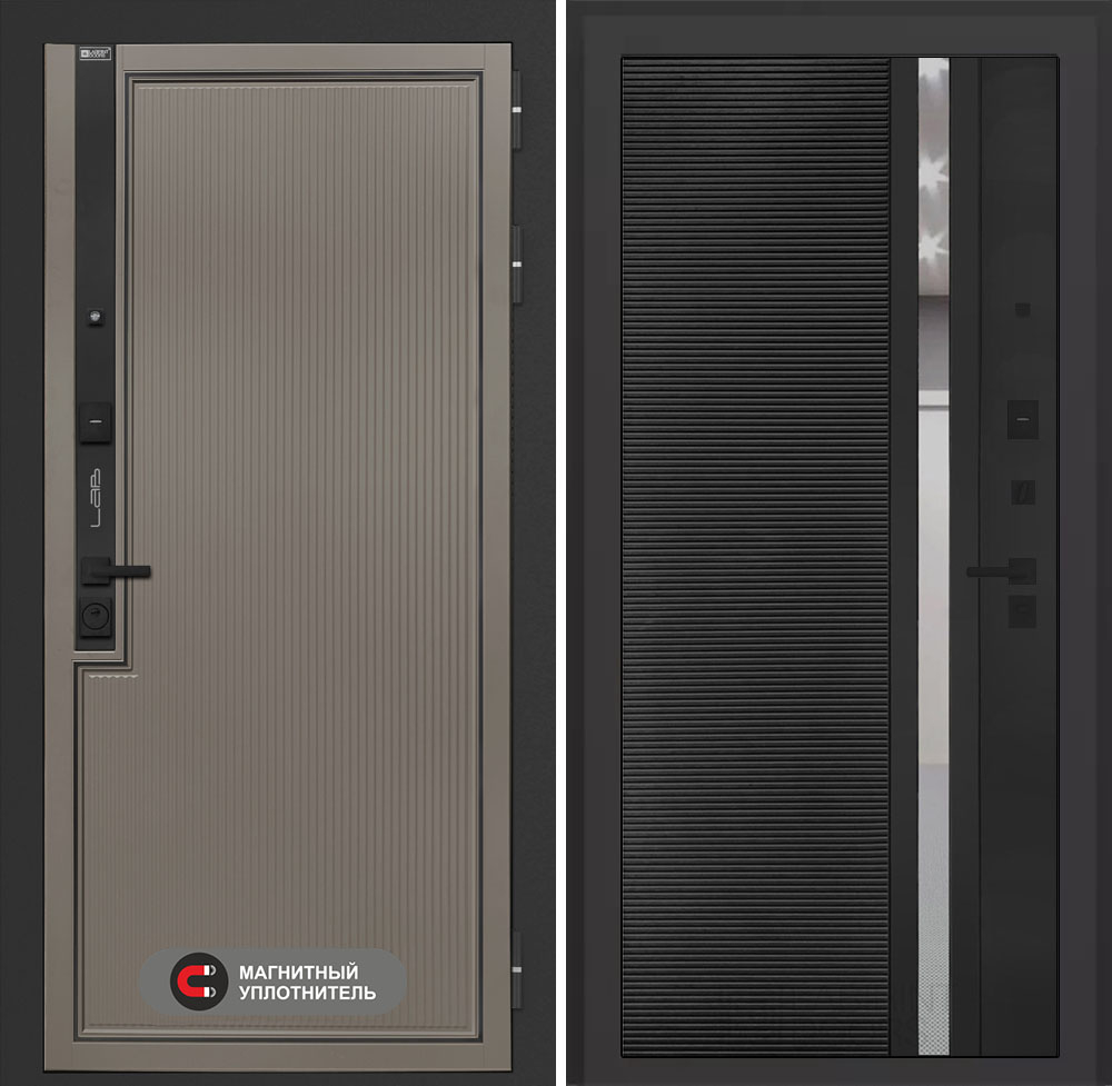 Входная дверь Лабиринт Лаб 1 Про - 31 Черный кварц