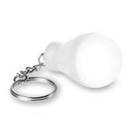 Пластиковый фонарь-брелок в виде лампочки Белый