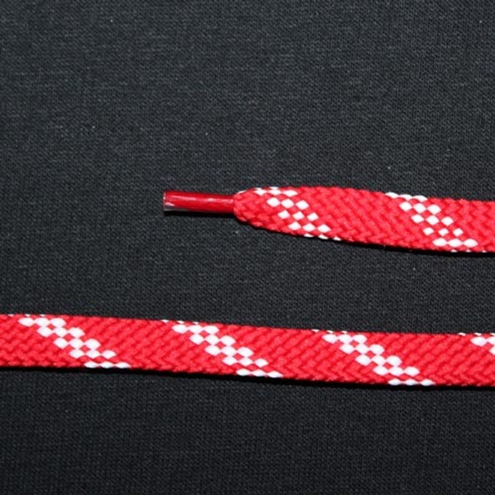 Шнурок 10 мм (красный узор)