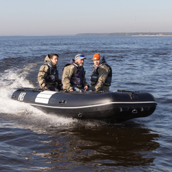 Надувная ПВХ-лодка BADGER Heavy Duty 430 AL, Серый