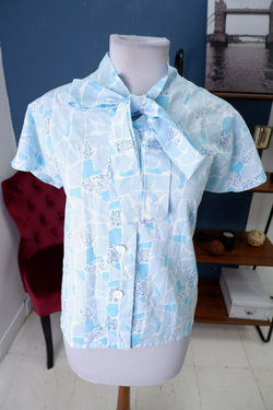 Блузка летняя с принтом 48 размер