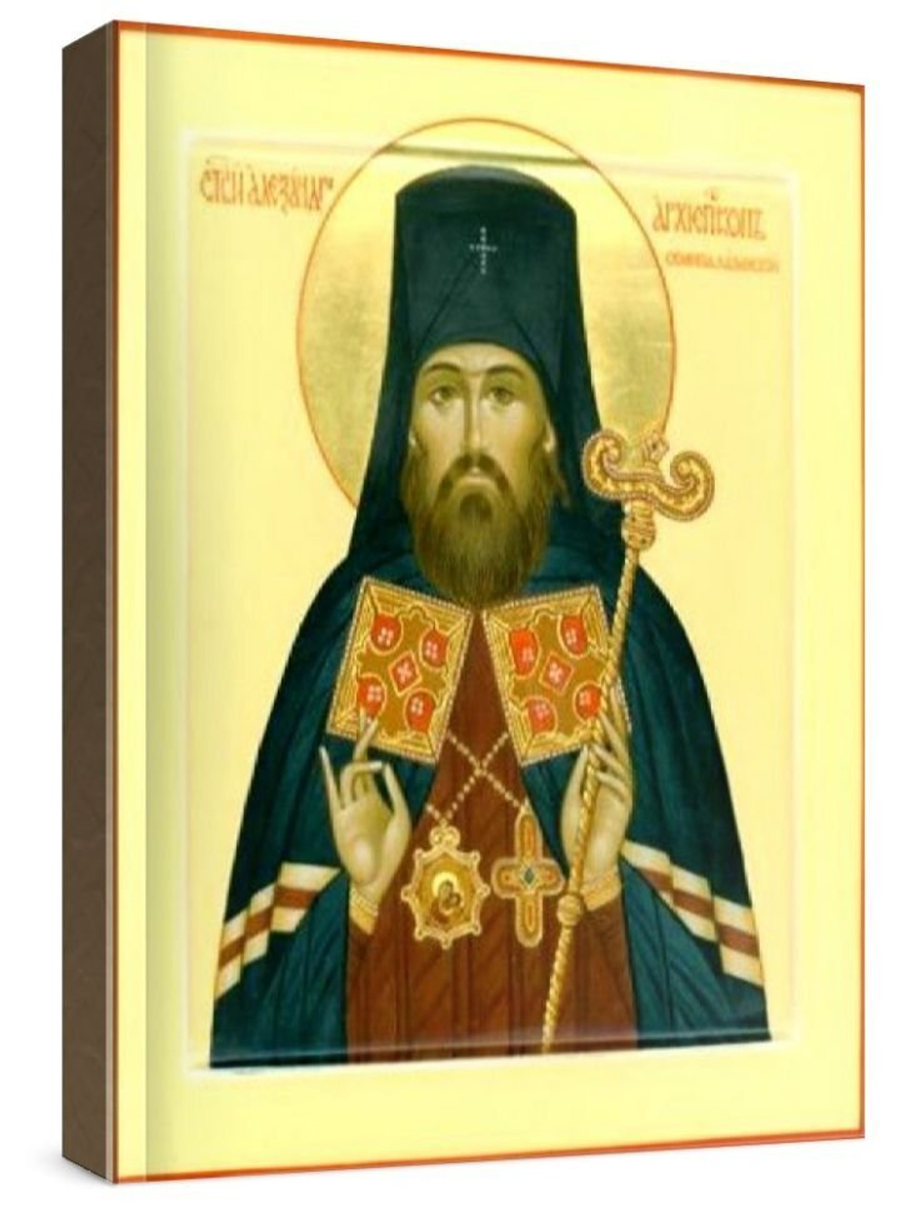 Александр Семипалатинский (рукописная икона)