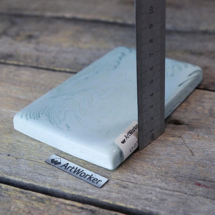 Смальта светло-зелёного цвета, 600 гр, в кирпичиках V1-0704