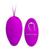 Виброяйцо в сьемной насадке с пультом ДУ фуксия 7,4 см