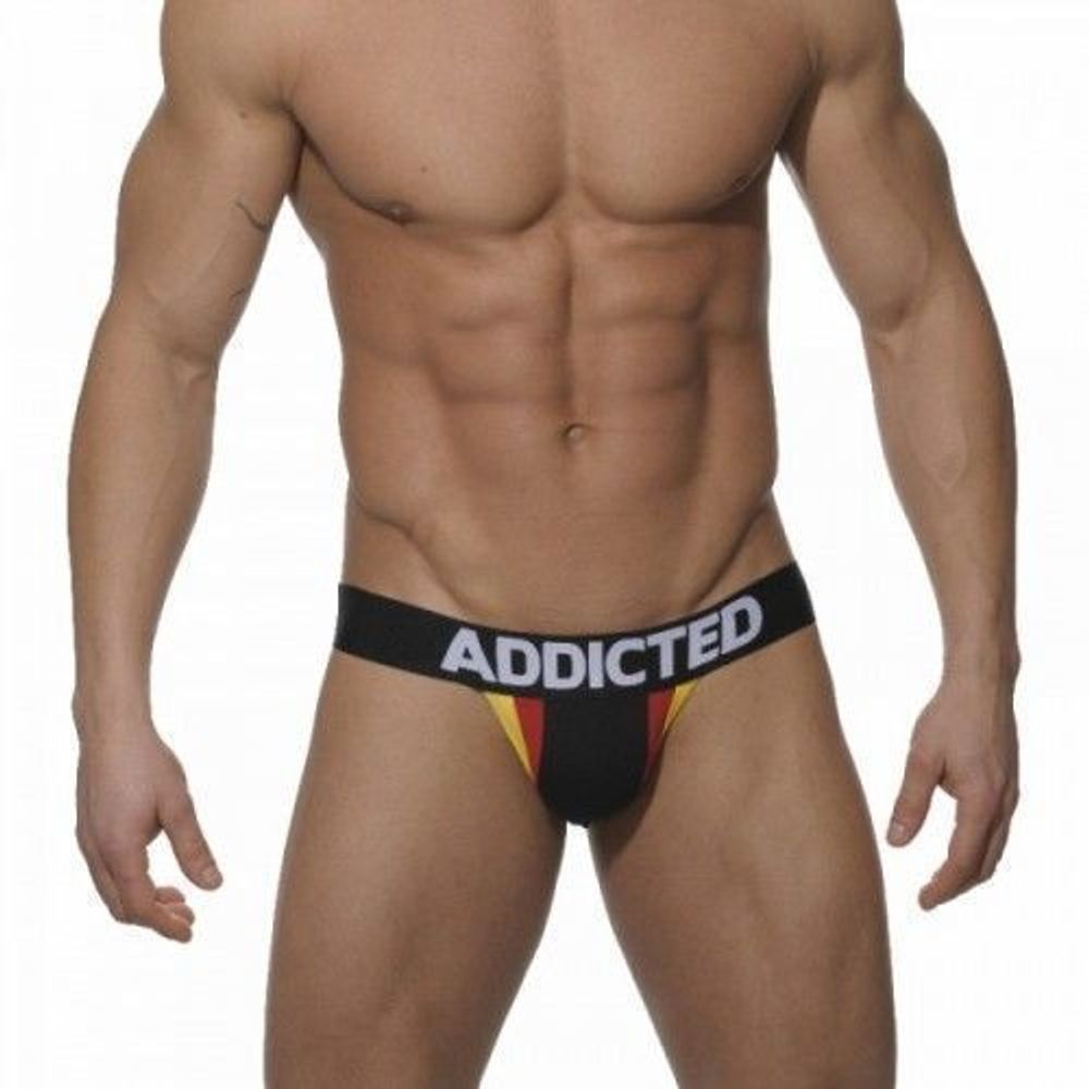 Мужские трусы Джоки черные Addicted Jock Tricolor Germany