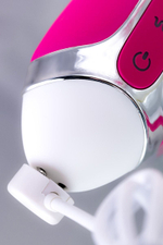 Розовый вибратор с клиторальным стимулятором Balle - 23 см. (Цвет: розовый)