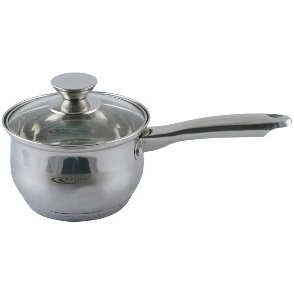 Ковш из нержавеющей стали 1,8л с крышкой «Диана» Катунь