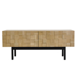 Тумба под телевизор 108х43х43, Лоред, дизайнерская для тв, фасады из дуба, на металлических ножках, в стиле лофт, массив дуба, Dipriz