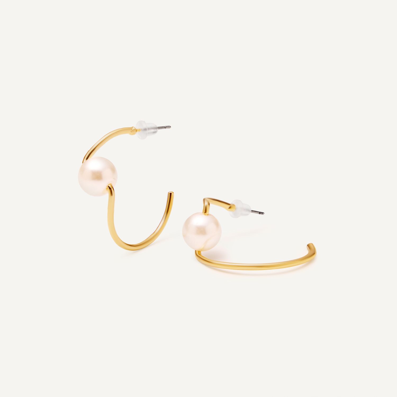 Серьги Lonely Pearl Earrings - Gold