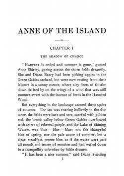 Anne of the Island | Lucy Maud Montgomery
