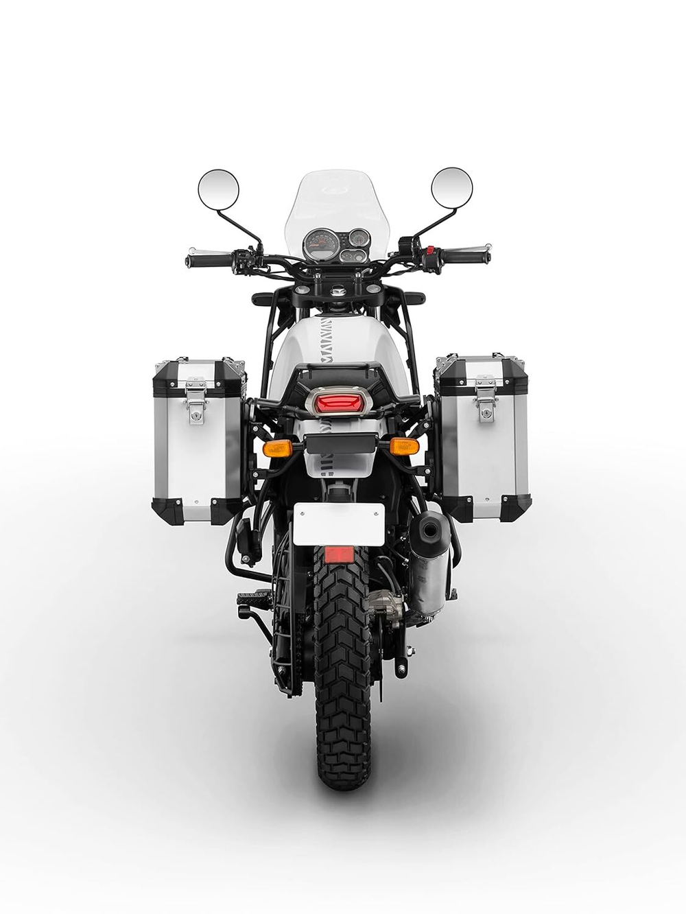 Кофры боковые Royal Enfield, тип - "Adventure", серебристого цвета, арт. 1990274