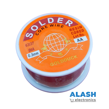 Припой Solder Golden Duck 63/37, 0.3 мм в катушке 100гр