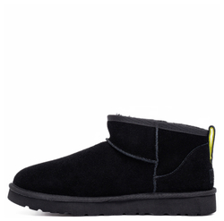 UGG Mens Classic Ultra Mini Zip Boot Black
