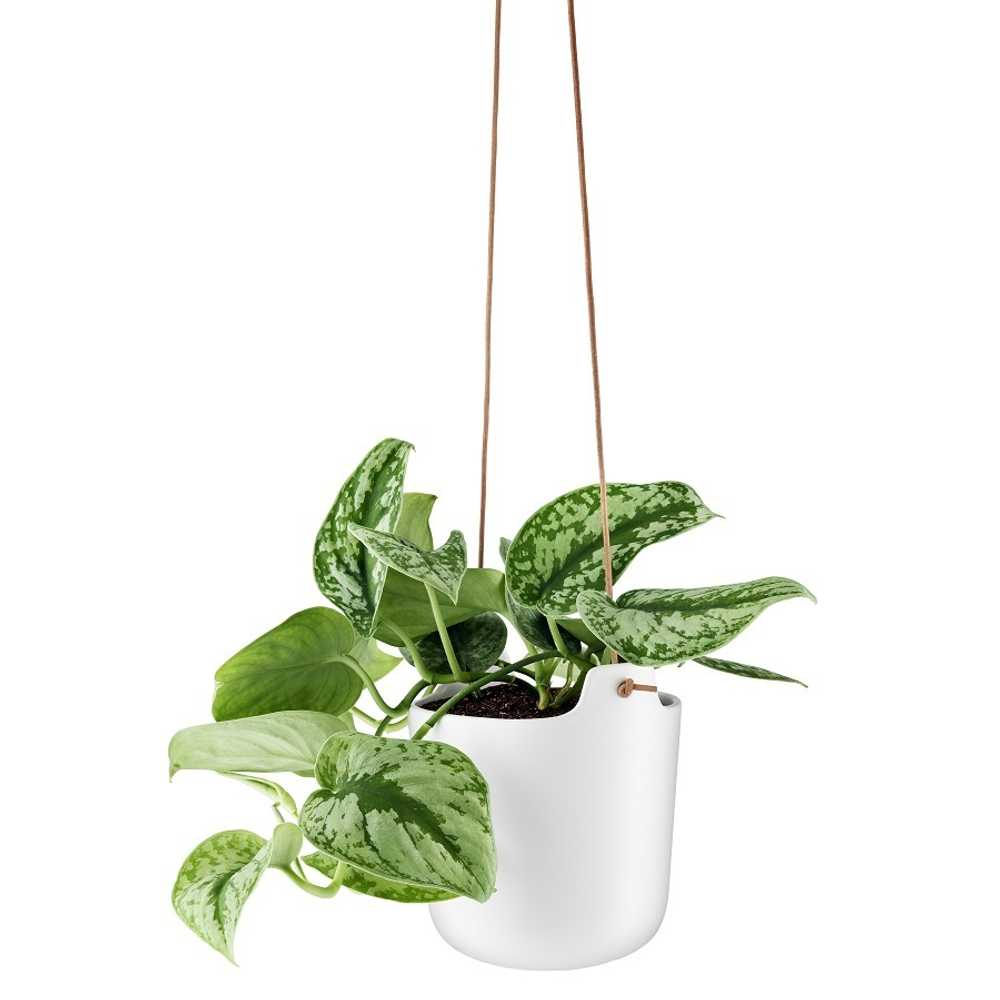 Горшок с функцией самополива подвесной белый