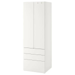 Шкаф детский - IKEA PLATSA/SMÅSTAD/SMASTAD, 60x57x181 см, белый, ИКЕА