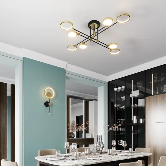 4320/75CL MIDCENT ODL22 345 металл/черный с бронзой Потолочный светильник IP20 LED 65W 2677Лм DENZEL