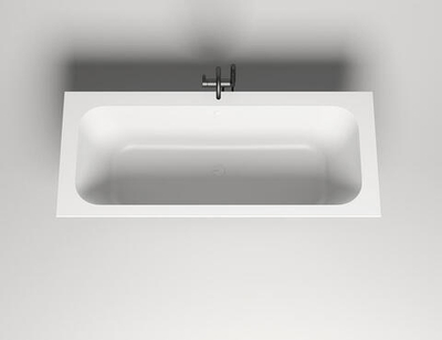 Ванна каменная встраиваемая матовая 190x80 Salini ORLANDA AXIS окраска по RAL снаружи