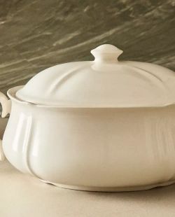 ZARA HOME ФАРФОРОВАЯ СУПНИЦА, ЭКРЮ