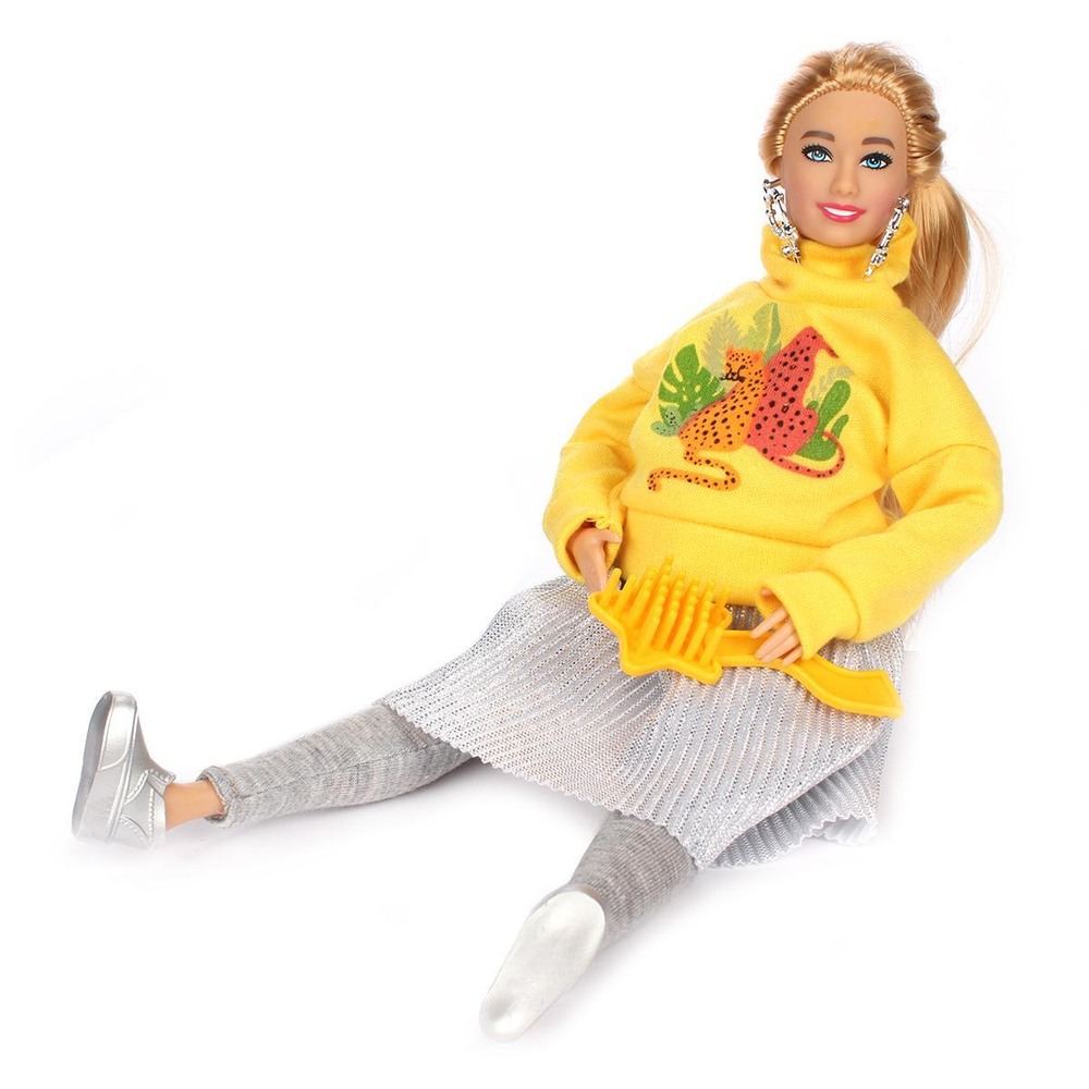 Кукла тип модель София 29 см, plus size беременная двойней, руки и ноги сгиб, аксесс., коробка 66001B2-