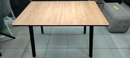 Стол Миллер ЛДСП бабочка раздвижной чёрный (комплект ног №3)