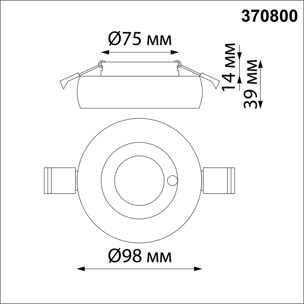 370800 SPOT NT21 531 белый/матовое золото Светильник встраиваемый влагозащищенный IP44 GU10 50W 220V WATER