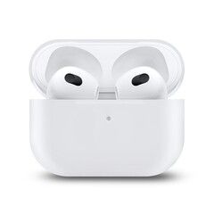 Силиконовый чехол для AirPods 3 Silicone Case (Белый)