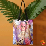 Сумка шоппер с принтом Genshin Impact