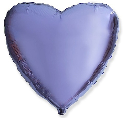 Сердце Lilac 18"/45см шар фольга