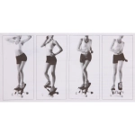 Мини-степпер поворотный с эспандерами MSR-1100, зеленый