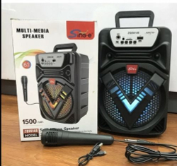 Колонка портативная беспроводная ZQS 6142 с микрофоном