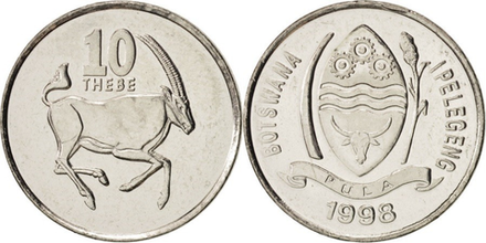 Ботсвана 10 тхебе, 1998 - 2008 Орикс XF