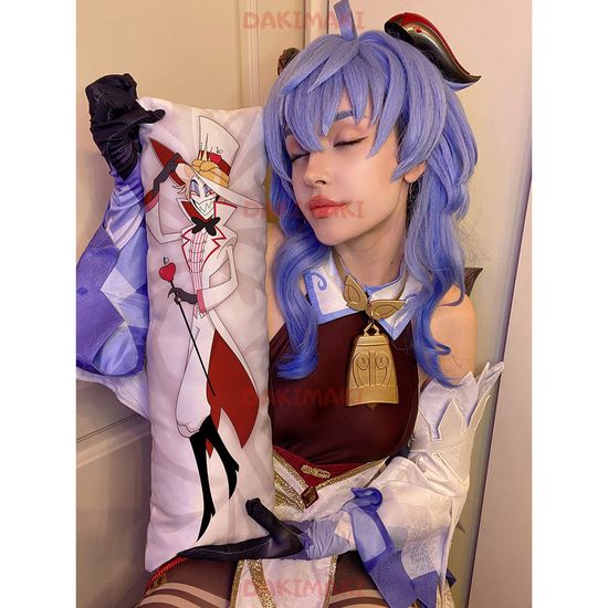 Мини дакимакура Люцифер Отель Хазбин арт. M1209, 60х20 см