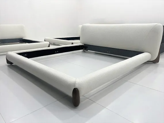 Кровать Softbay 160х200 см, белое букле