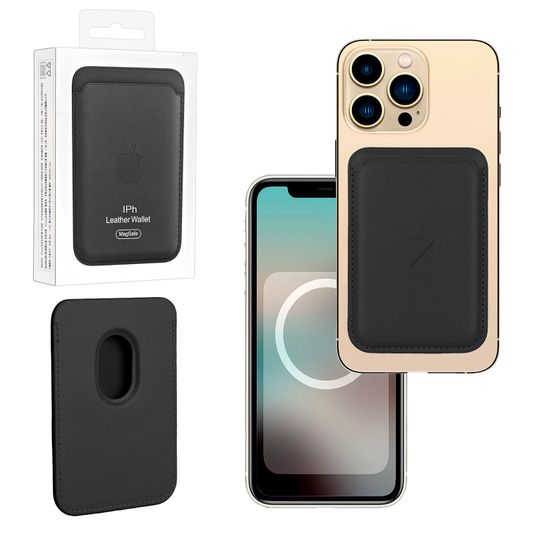 Чехол Leather Wallet Black (черный)