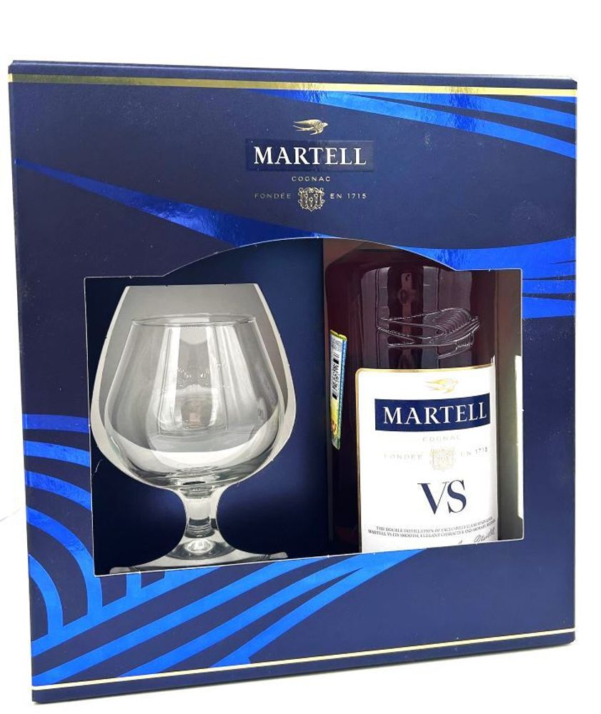 Коньяк Мартель ВС 0,7 п/у + 1 стакан 40% Франция