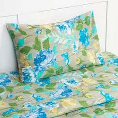 Постельное бельё 2 сп. Capri 175х210 см, 180х210 см, 50х70 см 2 шт, голубой, микрофибра, 100% полиэстер