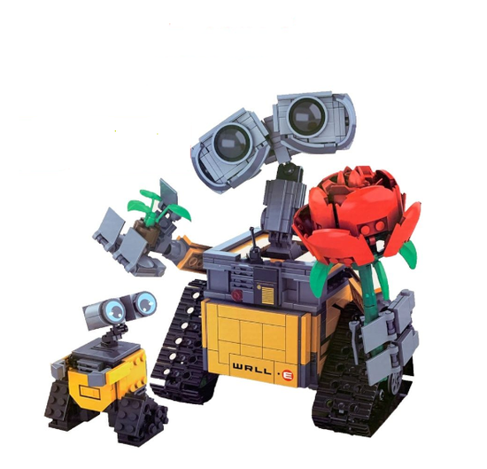 Конструктор " Робот Валли и малыш "  2 в 1  , 836 деталей