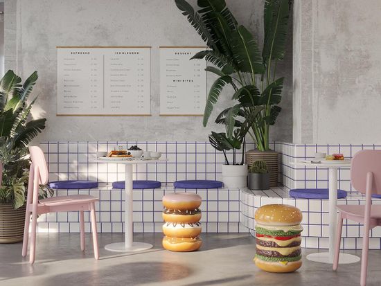 Стул saga, розовый