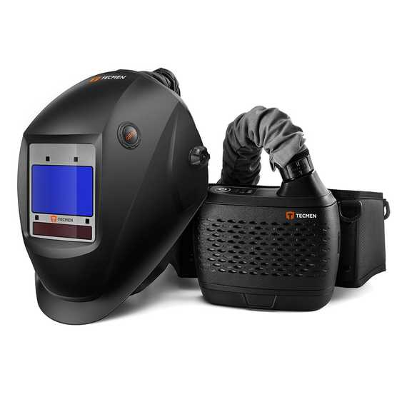 Маска сварщика Tecmen ADF 815S TM16 черная с PAPR (внешн. кнопка зачистки)