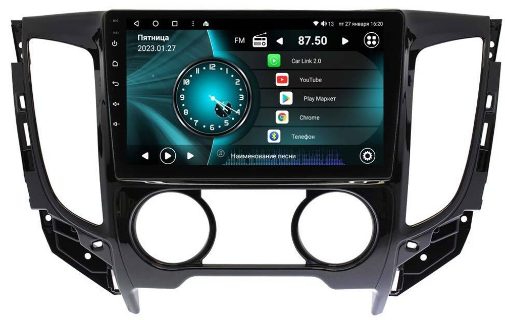 Магнитола для Mitsubishi L200 2015-2024 (кондиционер) - Vaycar VA47-5198 на Android 13, 8-ядер, 2Гб-32Гб, 4G SIM-слот