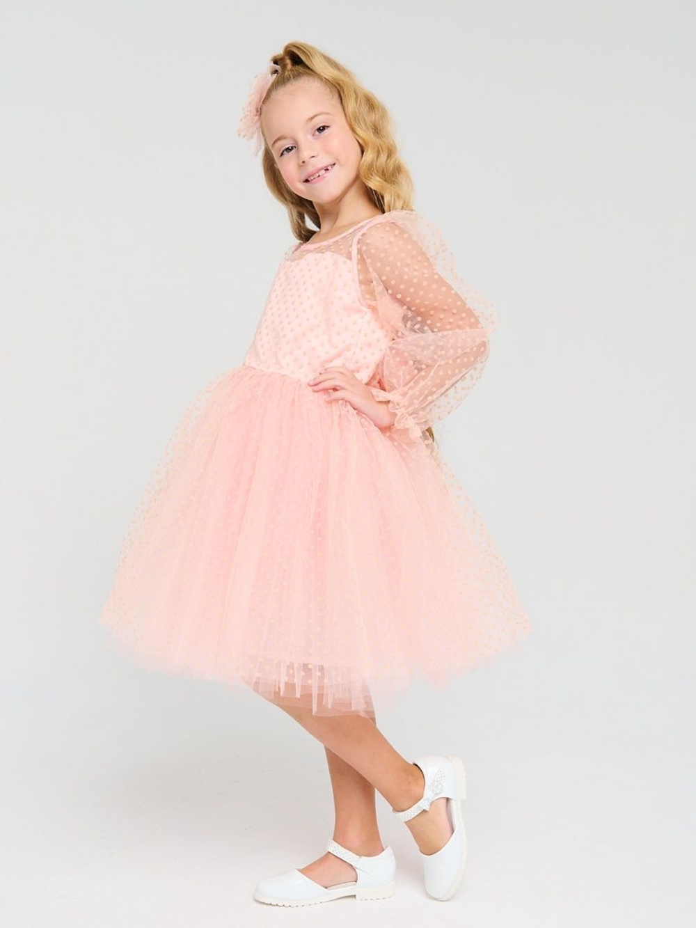 Пышное платье Уэнсдэй Аддамс (Wednesday Addams) в горох