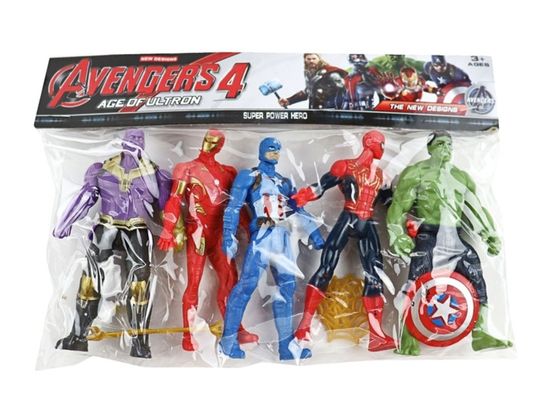 Набор супер героев "Мстители" в пакете 5в1