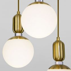 Подвесной светильник Eurosvet Bubble 50151/3 латунь