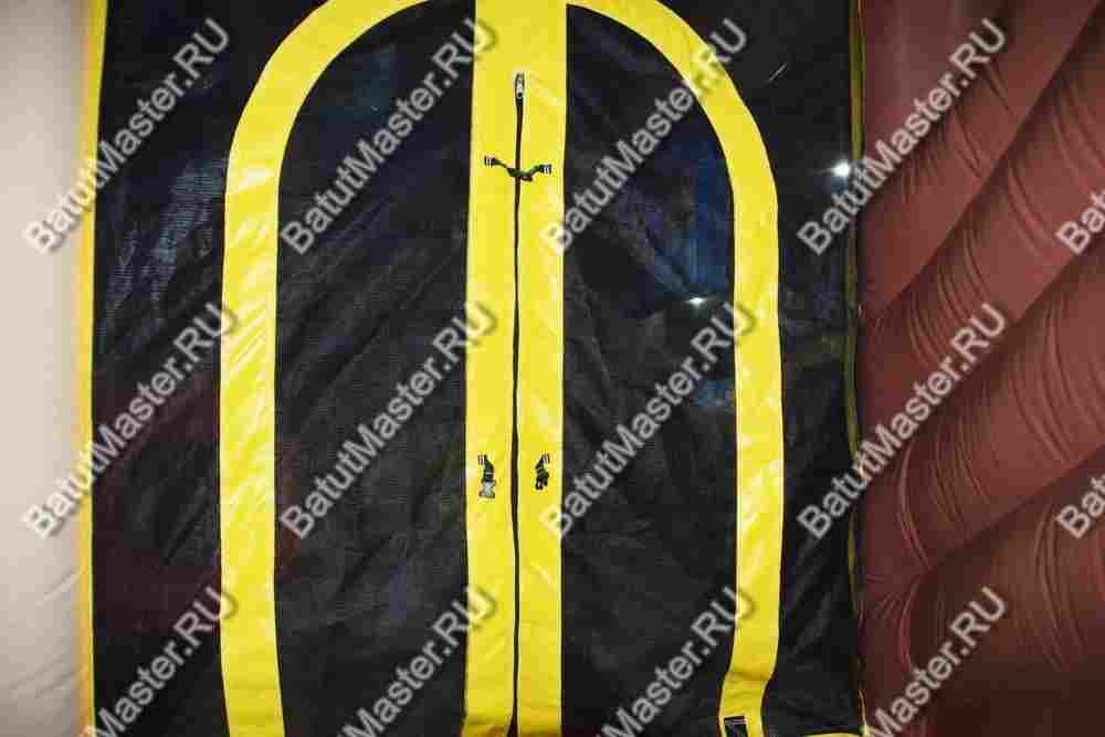 Большой батут-горка "Пиратский корабль 2" с пушками