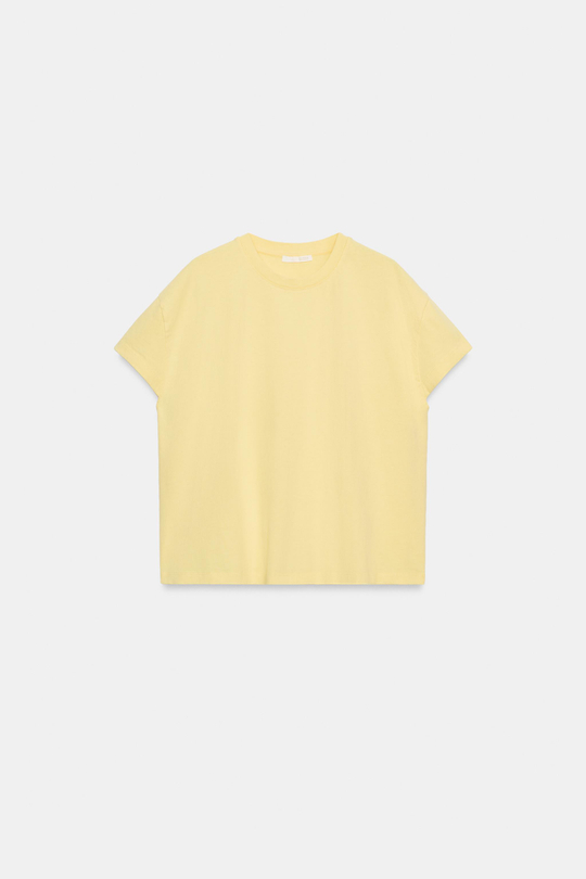 ZARA ФУТБОЛКА С КОРОТКИМИ РУКАВАМИ, ЖЕЛТЫЙ