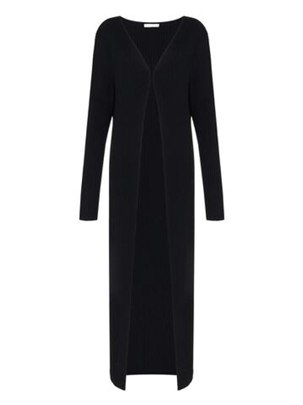 Кардиган макси, черный