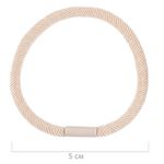 Резинки для волос НАБОР 6 шт., 0,4х14 см, чёрный, коричневый, бежевый, MONTE VITA, 457043