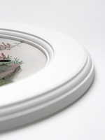 Картина на стену для интерьера на холсте в круглой раме 27 см