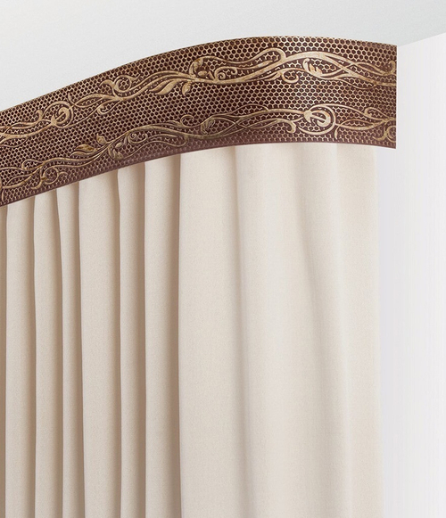 Пластиковый карниз с тиснением Legrand 3-х рядный Элиза 2800 мм