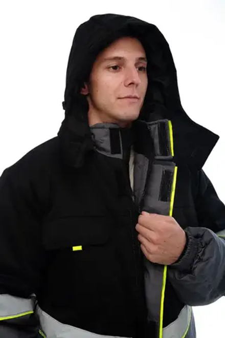 Куртка зимняя Северная широта цв.серый/черный